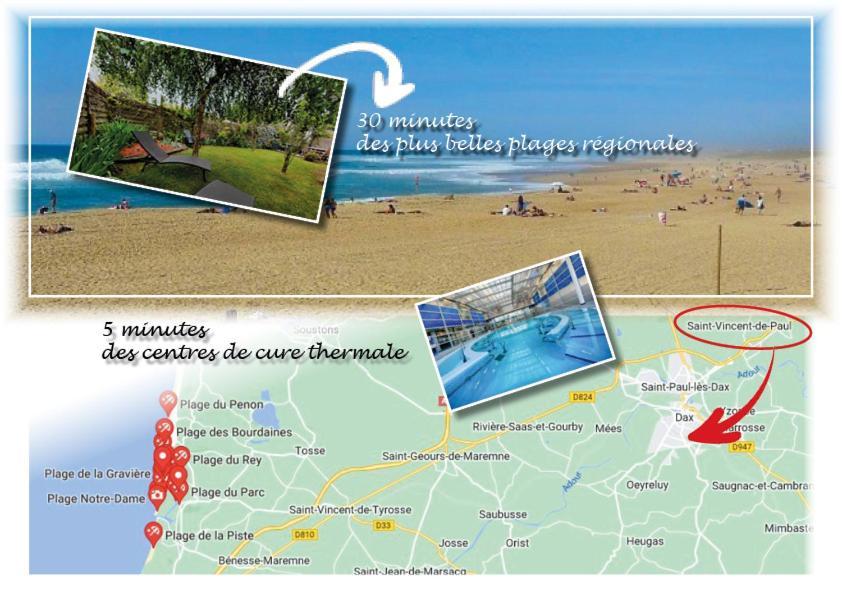 Dax Location Maison Avec Spa Saint-Vincent-de-Paul  Екстериор снимка